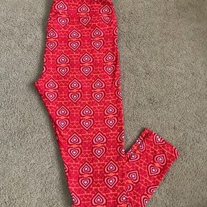 TC LuLaRoe Valentines Leggings